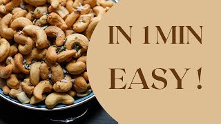 Irresistible Caramel Cashew Nuts  Easy Caramelized Cashew Nuts Recipe [upl. by Arec]