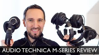 Audio Technica ATH M20X M30X M40X M50X MSeries Group Review amp Comparison [upl. by Aleuname]