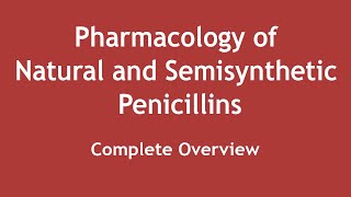 Pharmacology of Natural and Semisynthetic Penicillins Complete Overview ENGLISH  Dr Shikha [upl. by Nnairret]