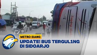 Bus Sugeng Rahayu Tergling di Sidoarjo 7 Penumpang Lukaluka [upl. by Jona]