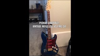 Pickup Shootout Vintage Noiseless VS EMGSA on Strat [upl. by Ravi]