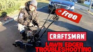 FREE CRAFTSMAN 3HP TECUMSEH LAWN EDGER WATERLOGGED amp FROZEN GAS TANK DRAIN CLEANING TROUBLESHOOTING [upl. by Ancier]