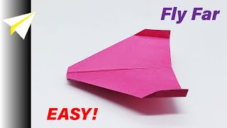 How to Make Paper Airplane Easy that Fly Far  Paper Airplane Easy [upl. by Oijile]