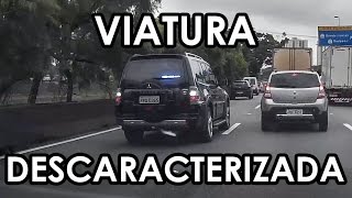 Viatura a paisana no trânsito de SP Marginal Tietê [upl. by Ilenay]