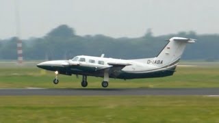 Piper PA42 Cheyenne III ► Landing and Takeoff ✈ Groningen Airport Eelde [upl. by Themis]