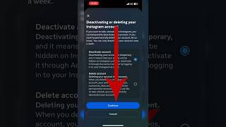 DEACTIVATE Your Instagram Account in SECONDS 👍 shorts instagram tech techmahendra712 [upl. by Analat]