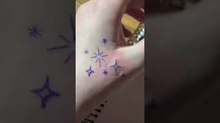 How i stick amp Poke Tattoos handpoke  handpoked  no machine  tattoo  handpoke tattoo [upl. by Antonin]