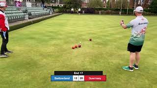 European Championships 2024  4th session Gents pairs Guernsey v Switzerland [upl. by Amandi]