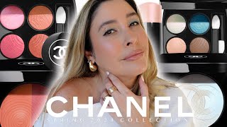 NEW CHANEL SPRING MAKEUP COLLECTION  Review Swatches and Application [upl. by Onibag]