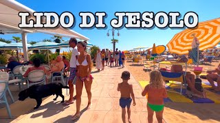 LIDO DI JESOLO ITALY 🇮🇹 WALKING TOUR 4K [upl. by Laertnom]