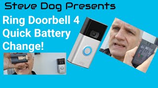 Ring Doorbell 4 Quick Battery Change [upl. by Slater]