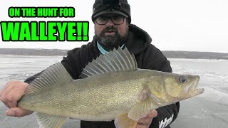 Ice Fishing Adventure  Trying to find some Walleye [upl. by Aed]