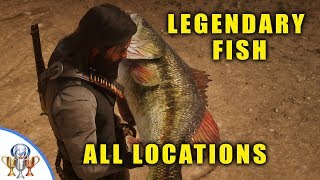 Red Dead Redemption 2  All Legendary Fish Locations Special Lures and Fisher of Fish Mission [upl. by Hoxie]