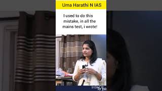 How i rectified my mistake Uma Harathi N IAS upsc ias ips lbsnaa iasmotivation ifs irs [upl. by Nahtanod]