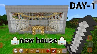 DAY1 new house in minecraft [upl. by Atteragram]