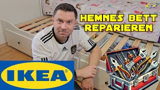 🔴 IKEA HEMNES Bett Reparatur und Schritt für Schritt Anleitung [upl. by Holsworth]