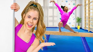 I Built a Gymnastics Gym in my House for Simone Biles [upl. by Mackler]