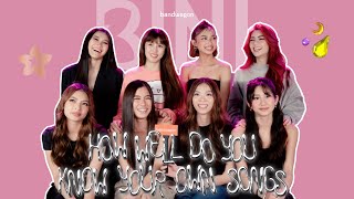 Ppop stars BINI find out how well they know their own songs [upl. by Ros]