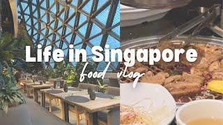 Life in Singapore 🇸🇬 Vlog  Greenhouse Buffet Bornga Korean BBQ Elemen Vegetarian Restaurant [upl. by Adnalor]