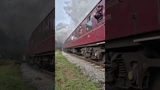 Eddystone powers through Beckhole with S160 Omaha along at the rear steam power train [upl. by Amethist]