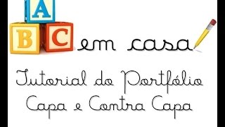 Como fazer o Portfólio da UNINTER  Tutorial Capa e Contra Capa [upl. by Attem]