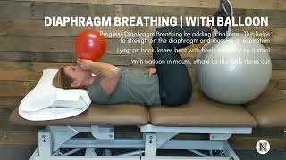 Diaphragm Breathing for Runners  Supine With Balloon  Caroline Packard Pelvic Floor Specialist [upl. by Fleeman990]