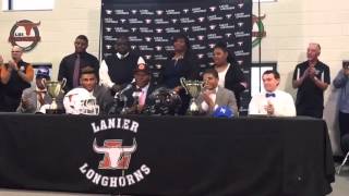 Video Derrick Brown commits to Auburn [upl. by Leimaj]