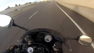 R6 1st 2nd and 3rd gear top speed entering highway [upl. by Nathanial]