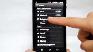 Sony XPERIA V Turn off  on data roaming [upl. by Eneg]