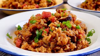 How to Use Rice Cooker to Make Fragrant Glutinous Rice 腊味糯米饭 Fried Rice • Instant Pot [upl. by Pegma]