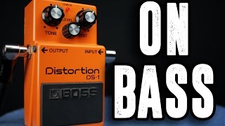 Boss DS1 Bass Demo [upl. by Aroda]