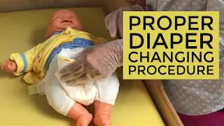 Proper Diaper Changing Procedure [upl. by Anelrahc]