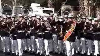 US Marine Corps Band  2007 Date Festival Parade [upl. by Suoivatco79]