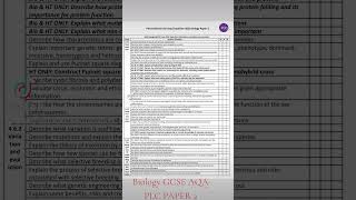 Biology GCSE AQA PLC PAPER 2 Inheritance Variation and Evolution [upl. by Janik]