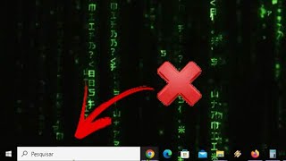 Como Tirar o Pesquisar da Barra de Tarefas windows 10 [upl. by Ettevy]