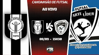 CEILÂNDIA X ARTE LIDER  Candangão de Futsal  080924  AO VIVO E COM IMAGENS [upl. by Arihas206]