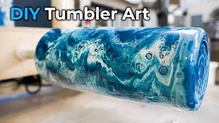 How to Epoxy a Tumbler  Easy DIY Tutorial [upl. by Mariel61]