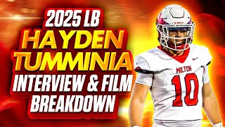 2025 LB Hayden Tumminia Interview amp Film Breakdown [upl. by Scoter308]