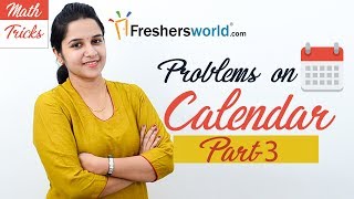 Aptitude Made Easy  Problems on Calendar 3 Basics and Methods Shortcuts Time and Date [upl. by Htesil]