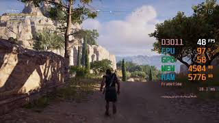 GeForce RTX 2060  Intel Core i54690K  Assassins Creed AC Odyssey FPS Test [upl. by Bullis]