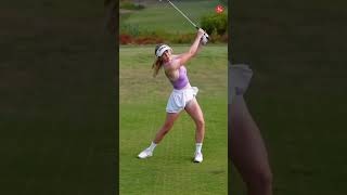 Your favorite golfer Grace charis gracecharis golfshorts [upl. by Idak]