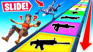 wir SLIDEN eine MEGA RAMPE für LOOT RUNTER in Fortnite [upl. by Lamar]