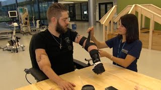 Afghanistan veteran debuts double arm transplant [upl. by Endor]