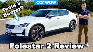 Polestar 2 EV review  see where it beats the Tesla Model 3 [upl. by Maure]