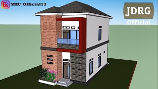 Desain Rumah Minimalis 5x10 Meter 2 Lantai [upl. by Argela]