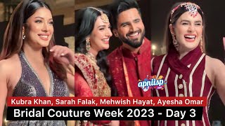 BCW 2023  Kubra Khan Sarah Falak Mehwish Hayat Ushna Shah Ayesha Omar [upl. by Lecram]