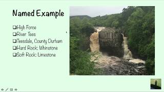 GCSE 91 Geography  Waterfall Formation [upl. by Medlin]