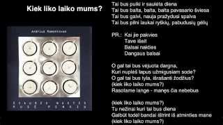 Andrius Mamontovas  Kiek Liko Laiko Mums [upl. by Draned534]