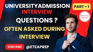 UNIVERSITY INTERVIEW Questions and Answers PASS Your Uni Admissions Interview UOPUK [upl. by Reinold]