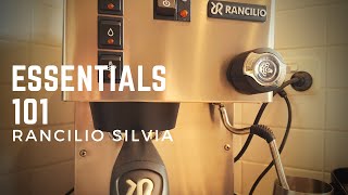 How to use a Rancilio Silvia Coffee Machine  MAKE A GREAT COFFEE PROCESS TIPS amp CLEANING [upl. by Eelyah]